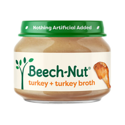 Beech-Nut Stage 1 Turkey & Turkey Broth Baby Food - 2.5 Oz