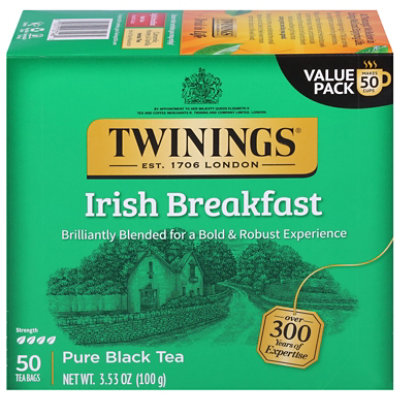 Twinings of London Black Tea Irish Breakfast - 50 Count