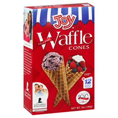 Joy Waffle Cones 12 Count - 7 Oz