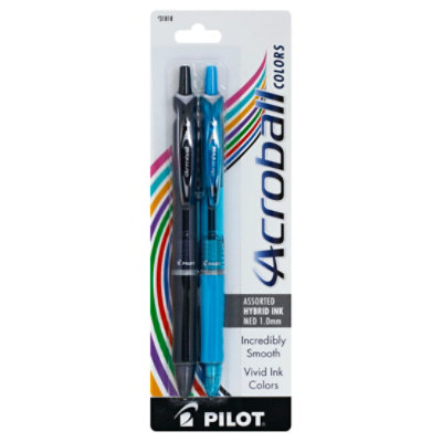 Pilot Pen Acroball Colors Med Astd - 2 Count