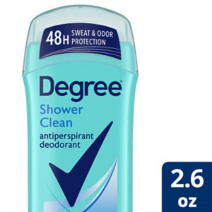 Degree Shower Clean Antiperspirant Deodorant - 2.6 Oz