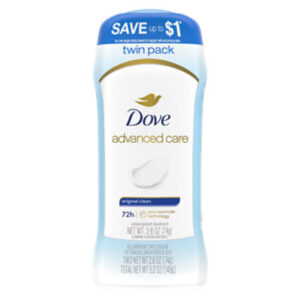 Dove Invisible Solid Original Clean Antiperspirant Deodorant Stick Twin Pack - 2-2.6 Oz