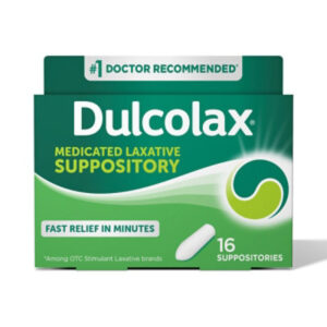 Dulcolax Medicated Stimulant Laxative Suppositories - 16 Count
