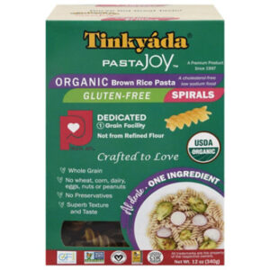 Tinkyada Pasta Joy Ready Brown Rice Pasta Organic Spirals Bag - 12 Oz