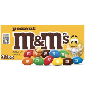 M&M'S Peanut Chocolate Candy Box - 3.1 Oz