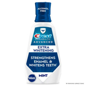 Crest Pro Health Advanced Alcohol Free Extra Whitening Energizing Mint Mouthwash - 32 Fl. Oz.