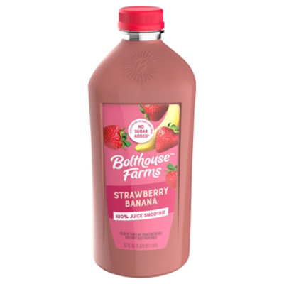 Bolthouse Farms 100% Fruit Juice Smoothie Boosts Strawberry Banana - 52 Fl Oz