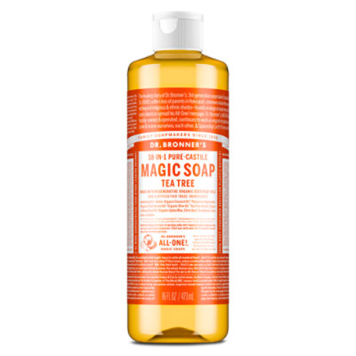 Dr. Bronner's Tea Tree Pure-Castile Magic Soap - 16 Fl. Oz.