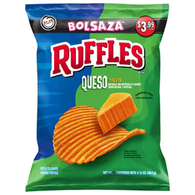 Ruffles Potato Chips Queso Cheese - 6.5 Oz