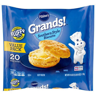 Pillsbury Grands! Biscuits Southern Homestyle Value Size 20 Count - 41.6 Oz
