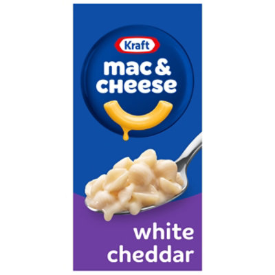 Kraft White Cheddar Mac & Cheese Macaroni and Cheese Dinner Pasta Shells - 7.3 Oz