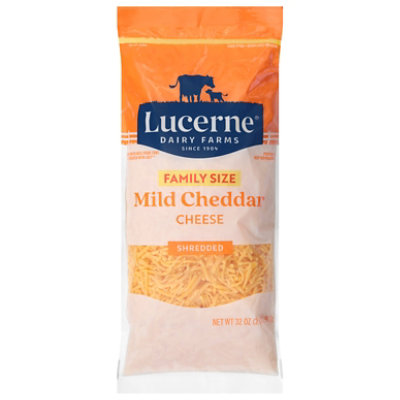 Lucerne Cheese Shredded Mild Cheddar - 32 Oz