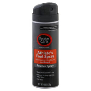 Signature Select/Care Athletes Foot Spray Powder Miconazole Nitrate 2% Antifungal - 4.6 Oz