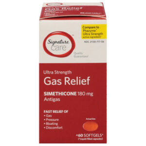 Signature Select/Care Gas Relief Simethicone 180mg Ultra Strength Softgel - 60 Count