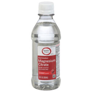 Signature Select/Care Magnesium Citrate Oral Solution Saline Laxative Cherry Flavor - 10 Fl. Oz.