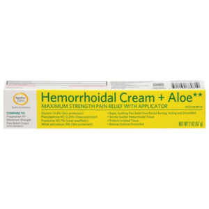Signature Select/Care Hemorrhoidal Cream  Aloe Maximum Pain Relief With Applicator - 2 Oz