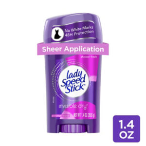 Lady Speed Stick Antiperspirant Invisible Dry Shower Fresh - 1.4 Oz