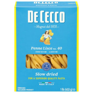 De Cecco Pasta No. 40 Penne Lisce Box - 1 Lb