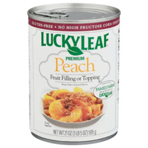 Lucky Leaf Fruit Filling & Topping Premium Peach - 21 Oz