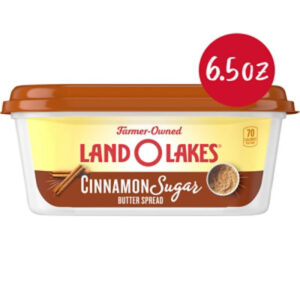 Land O Lakes Cinnamon Sugar Butter Spread Spreadable Tub - 6.5 Oz