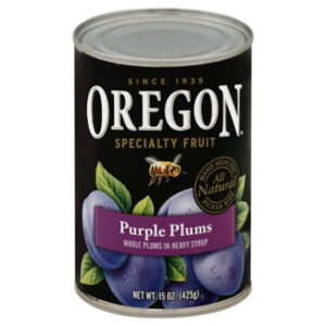 Oregon Fruit Products Purple Plums in Heavy Syrup - 15 Oz