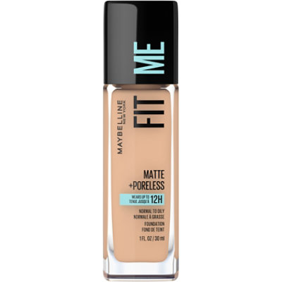 Maybelline Fit Me Matte Poreless Liquid Foundation Makeup Pure Beige - 1 Fl. Oz.
