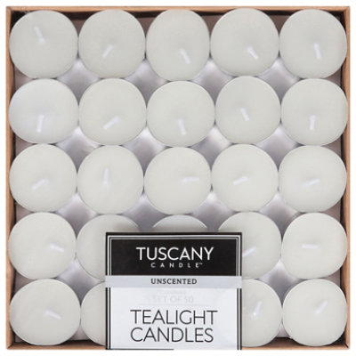 Tuscany Candle Tealight Unscented Candles - Each
