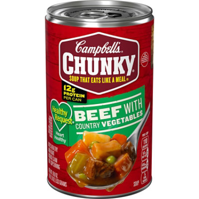 Campbell's Chunky Beef Soup with Country Vegetables - 18.8 Oz