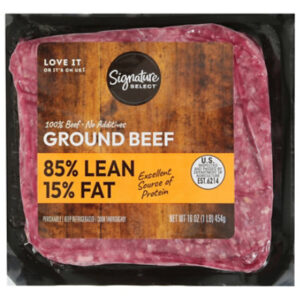 Signature SELECT/FARMS 85% Lean Ground Beef 15% Fat Brick - 16 Oz