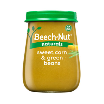 Beech-Nut Naturals Stage 2 Sweet Corn & Green Beans Baby Food - 4 Oz