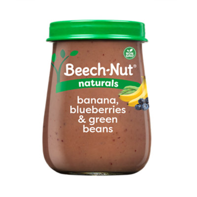Beech-Nut Naturals Stage 2 Banana Blueberries & Green Beans Baby Food - 4 Oz