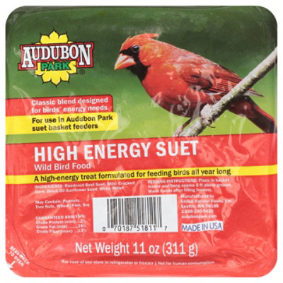 Audubon Park Wild Bird Food High Energy Suet - 11.75 Oz