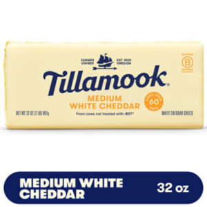 Tillamook Cheese Medium White Cheddar - 32 Oz