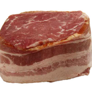 USDA Choice Beef Top Sirloin Steak Bacon Wrapped - 0.50 LB