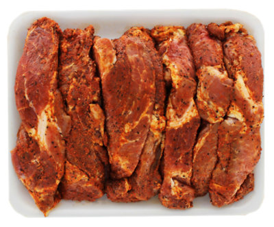 Meat Counter Pork Shoulder Country Style Ribs Bone In Seasoned - 2 LB