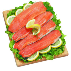 Seafood Service Counter Steelhead Portions 5 Ounce Fresh