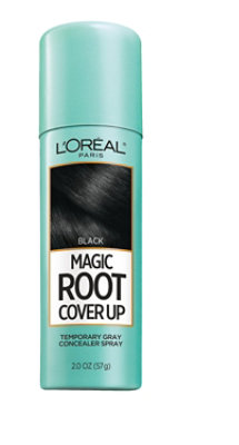 L'Oreal Paris Magic Root Cover Up Temporary Concealer Spray for Gray Black - 2 Oz