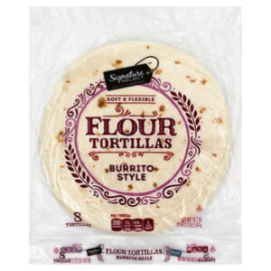 Signature SELECT Burrito Style Flour Tortillas 8 Count - 19.2 Oz