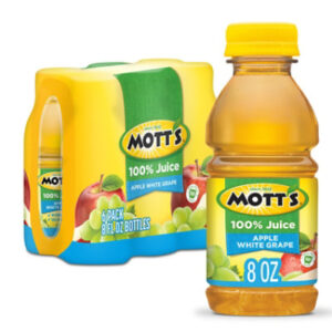 Motts Juice 100% Apple White Grape - 6-8 Fl. Oz.