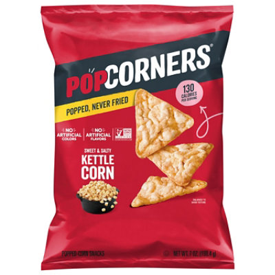 PopCorners Popped Corn Chips Crispy & Crunchy Carnival Kettle - 7 Oz
