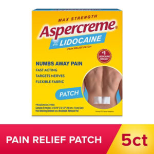 Aspercreme Lidocaine Patch Max Strength 4% - 5 Count
