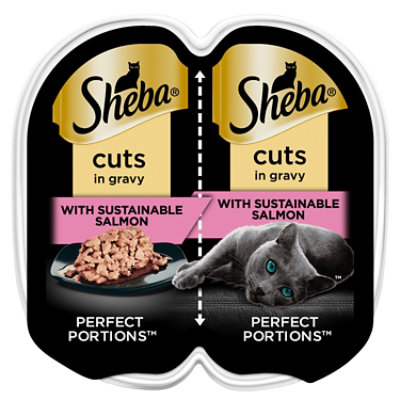 Sheba Perfect Portions?ourmet Salmon Entree Adult Wet Cat Food Cuts in Gravy - 2.6 Oz