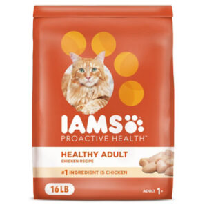 Iams Proactive Health with Chicken Cat Kibble Adult Healthy Dry Cat Food - 16 Lbs