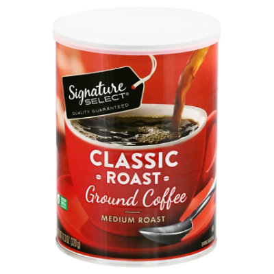 Signature SELECT Coffee Ground Medium Roast Classic Roast - 11.3 Oz