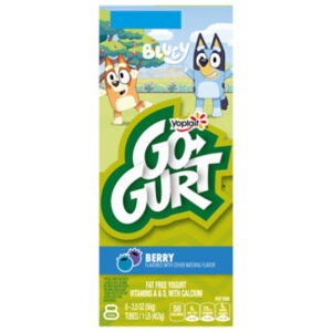 Yoplait Go Gurt Yogurt Low Fat Berry/Strawberry - 8-2 Oz