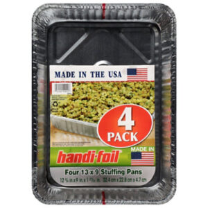 Handi-Foil Eco-Foil Stuffing Pans 13 x 9 - 4 Count