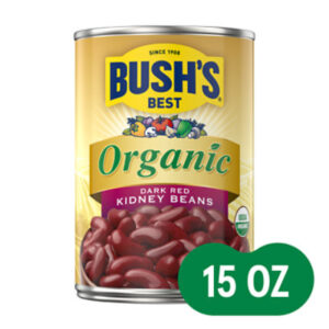 Bush's Organic Dark Red Kidney Beans - 15 Oz