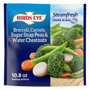 Birds Eye Steamfresh Broccoli Carrots Sugar Snap Peas & Water Chestnuts Frozen Vegetables - 10.8 Oz