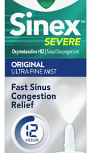 Vicks Sinex Severe Ultra Fine Nasal Mist Nasal Decongestant Over-the-Counter Medicine - 265 Sprays