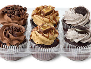 Bakery Cupcake Assorted With Whip Icing 6 Count - Each